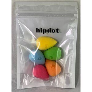 HipDot Beauty Mini Sponge Set of 5 Reusable Expands Soft with BONUS Makeup Bag